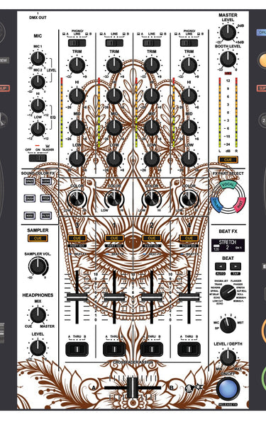 Pioneer DJ DDJ FLX10 MIXER Skin Henna Classic